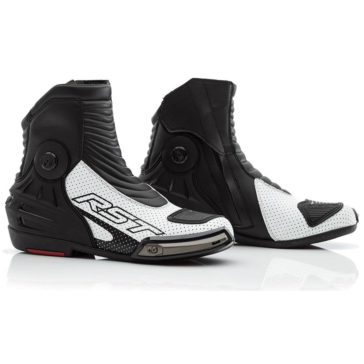 RST Tractech Evo III Short Boots CE White Black 48