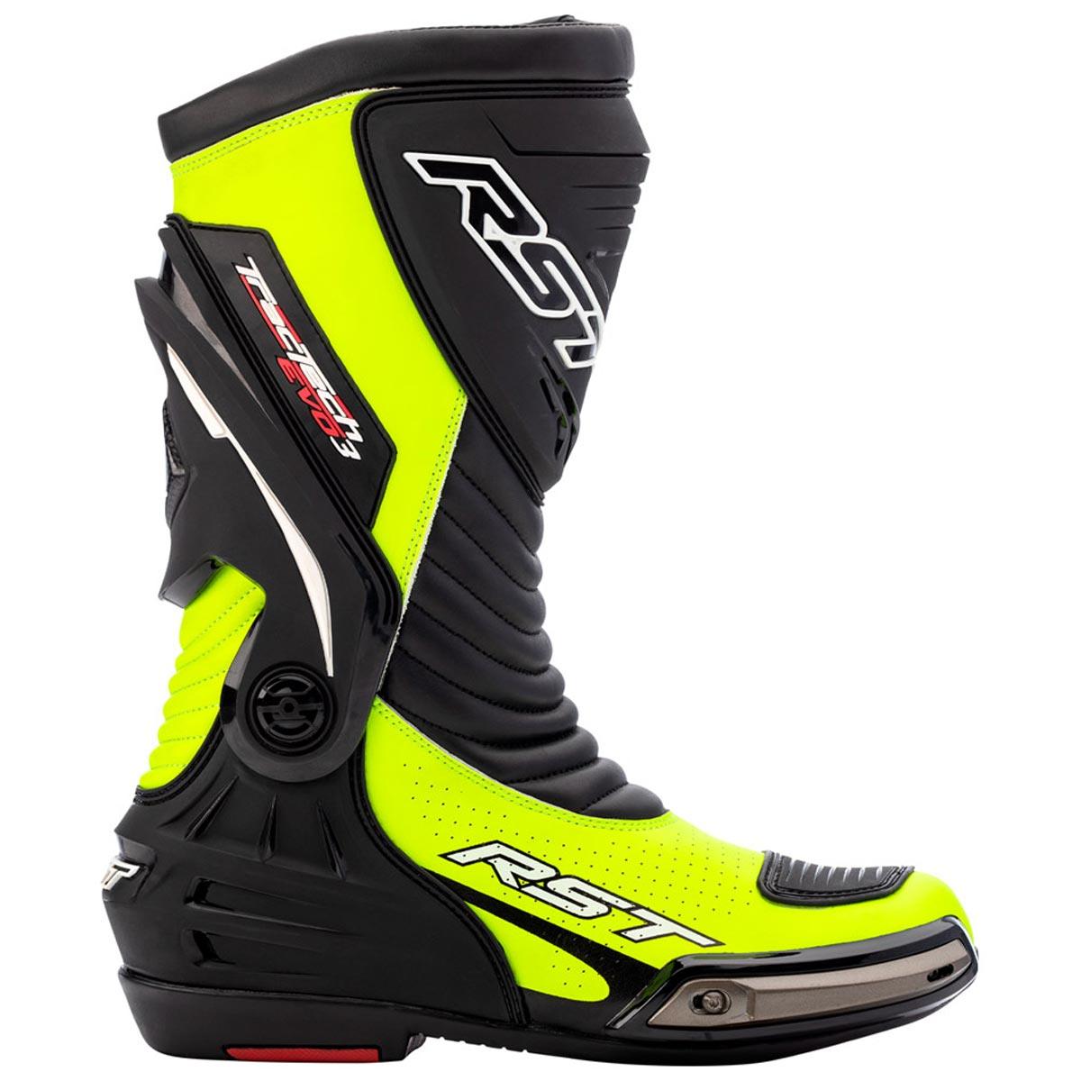 RST Tractech Evo III Sport Boots CE Flo Yellow Black 47