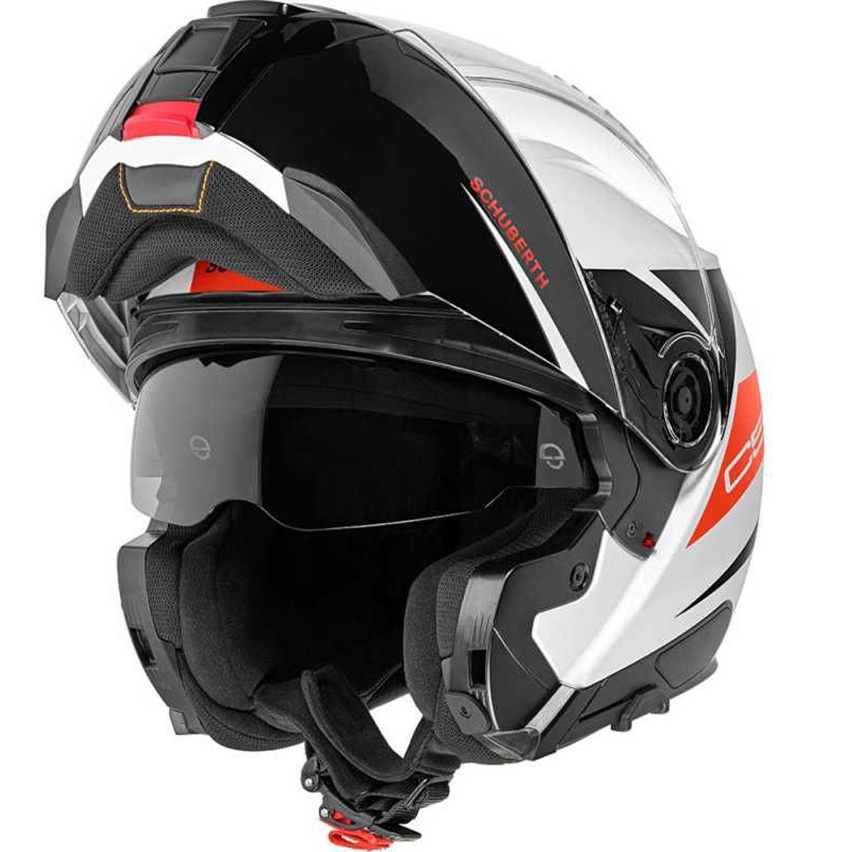 Schuberth C5 Flip Helmet Eclipse - Red - getgearedshop