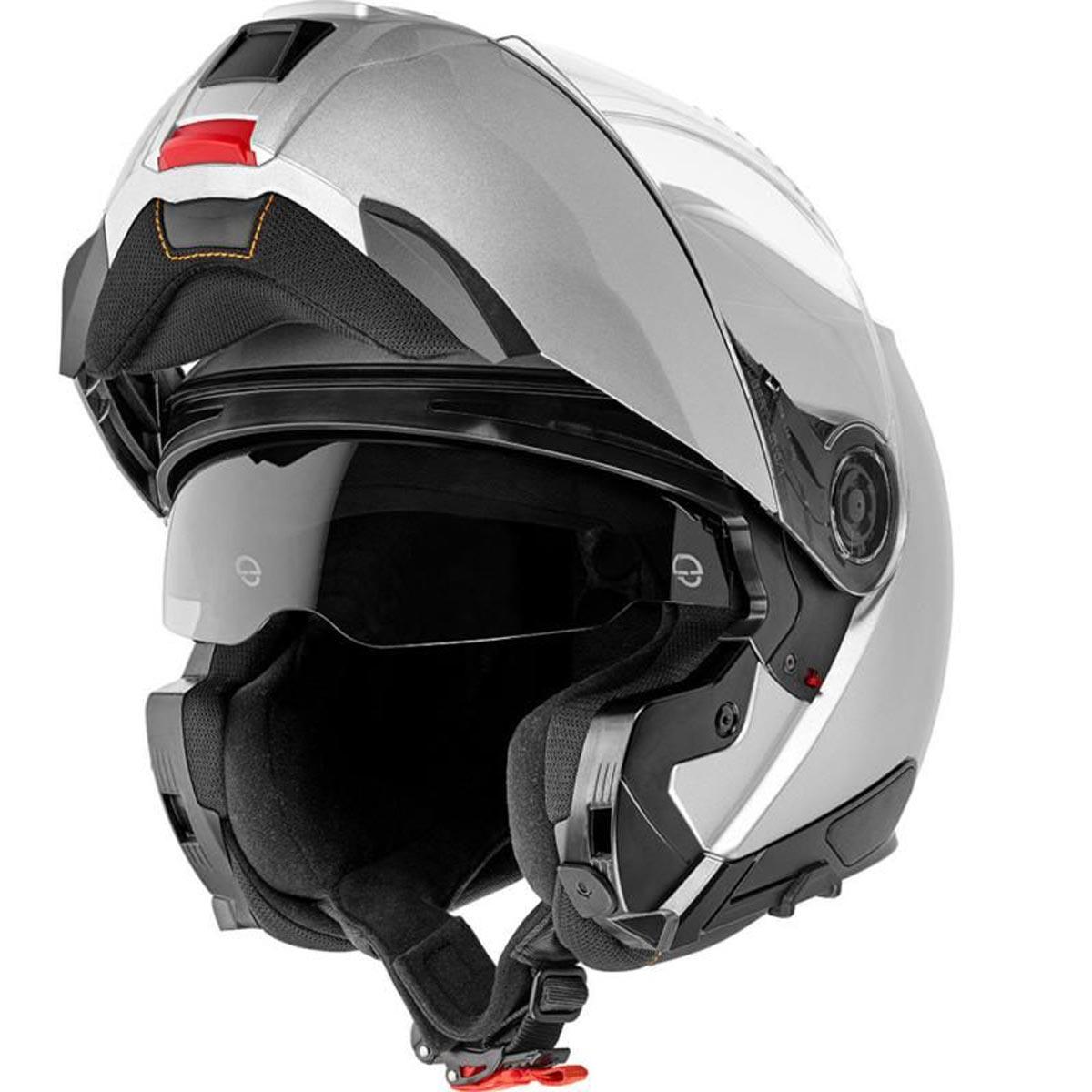 Schuberth C5 Flip Helmet Gloss - Silver - getgearedshop