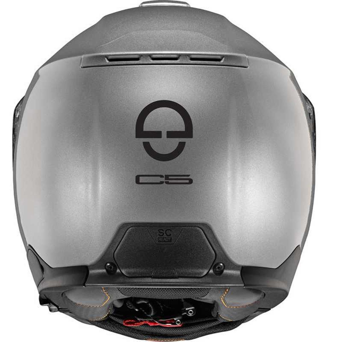 Schuberth C5 Flip Helmet Gloss - Silver - getgearedshop