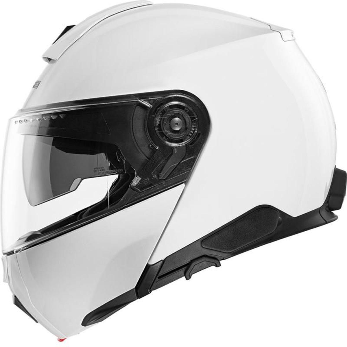 Schuberth C5 Flip Helmet Gloss - White - getgearedshop