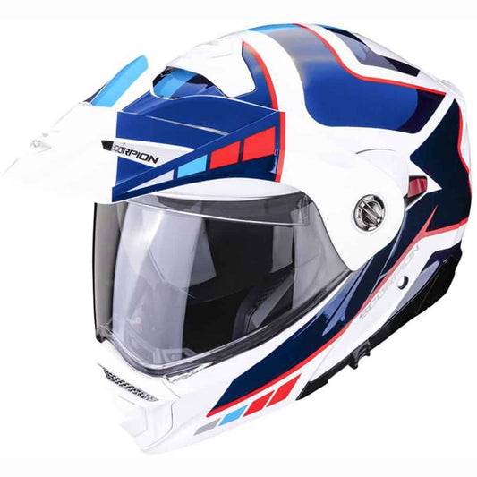 Scorpion ADX-2: Best-selling flip-up adventure helmet blue front
