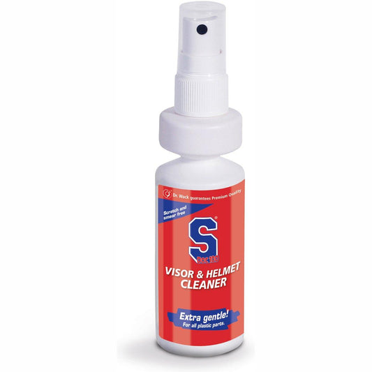 SDoc S100 Motorcycle Visor + Helmet Cleaner with Cloth - 100ml - Browse our range of Helmet: Care - getgearedshop 