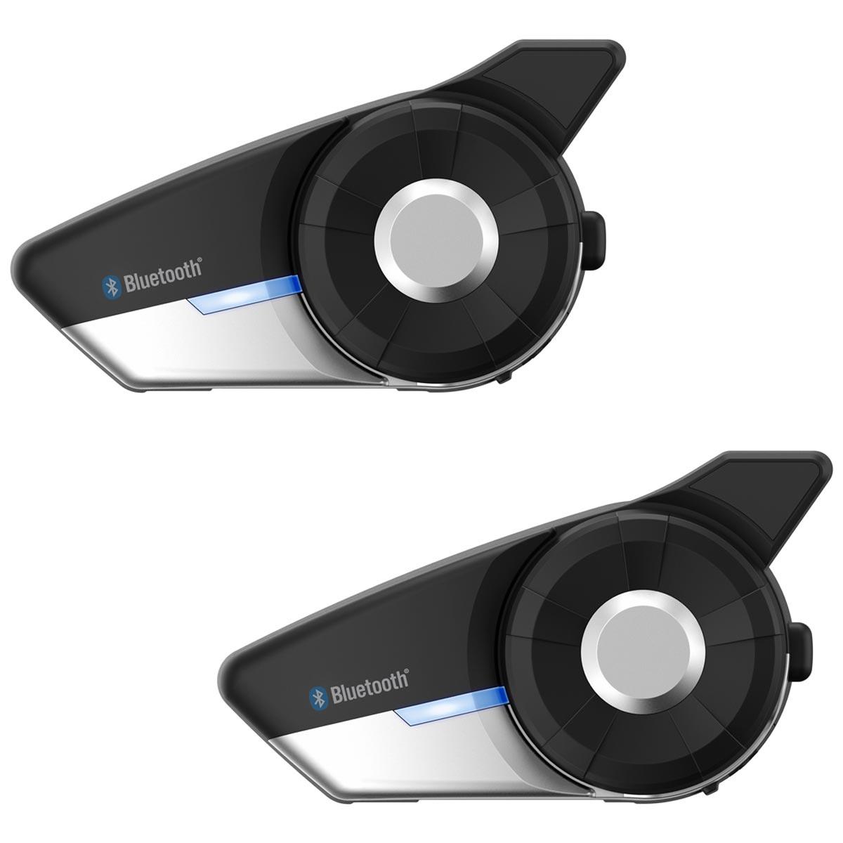 Sena 20S Evo Bluetooth Headset + Intercom - Dual - Black - Browse our range of Accessories: Headsets - getgearedshop 