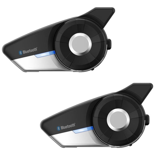 Sena 20S Evo Bluetooth Headset + Intercom - Dual - Black - Browse our range of Accessories: Headsets - getgearedshop 