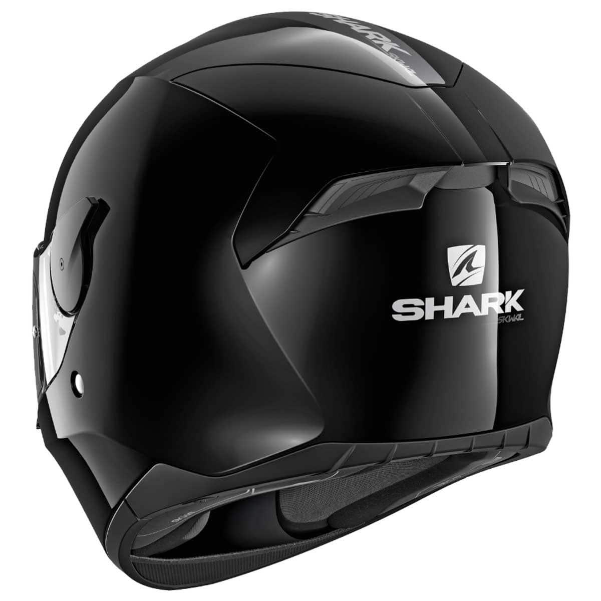 Shark D-Skwal 2 Helmet Blank BLK - Black - Browse our range of Helmet: Full Face - getgearedshop 