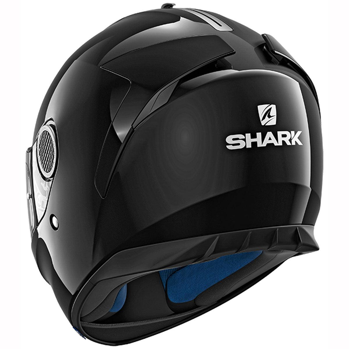 Shark Spartan Helmet Blank BLK - Black - getgearedshop