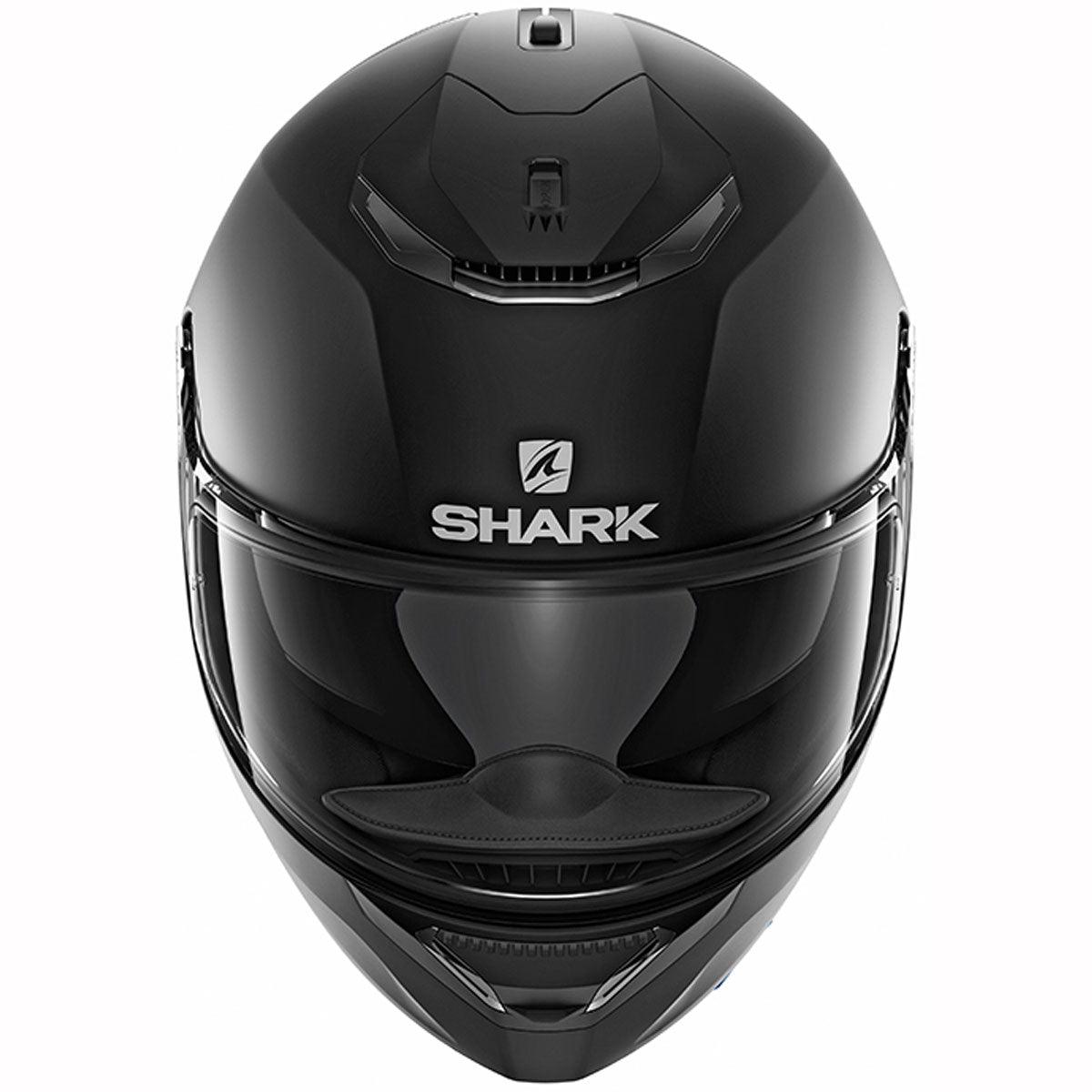 Shark Spartan Helmet Blank Mat KMA - Matt Black - getgearedshop