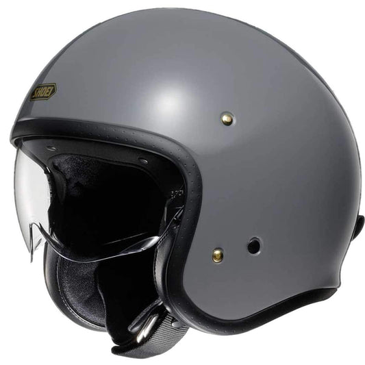 Shoei J-O Open Face Helmet - Basalt Grey - Browse our range of Helmet: Open Face - getgearedshop 