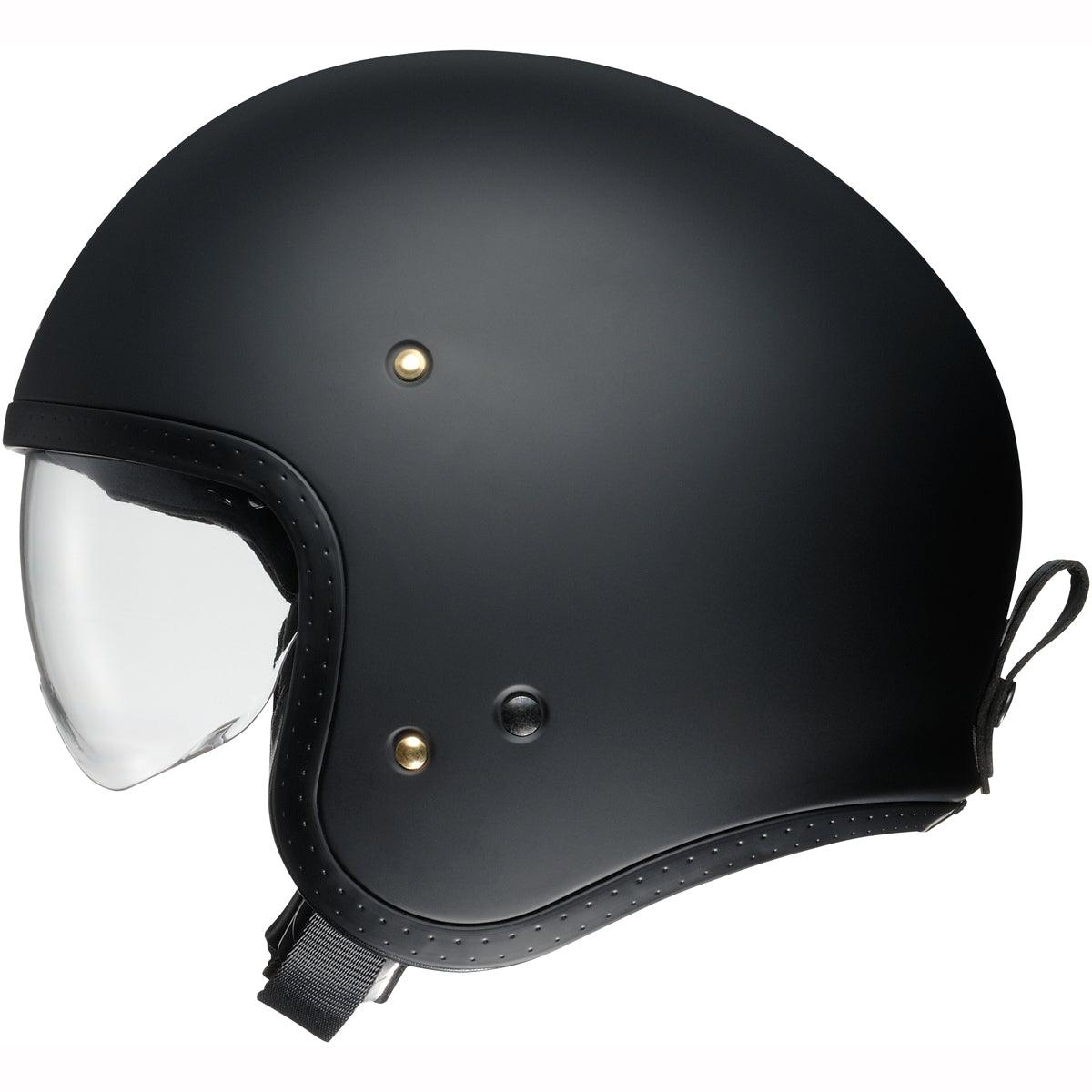 Shoei J-O Open Face Helmet - Matt Black - Browse our range of Helmet: Open Face - getgearedshop 