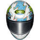 Shoei NXR 2 Mural TC10 Helmet - White Blue - Browse our range of Helmet: Full Face - getgearedshop 