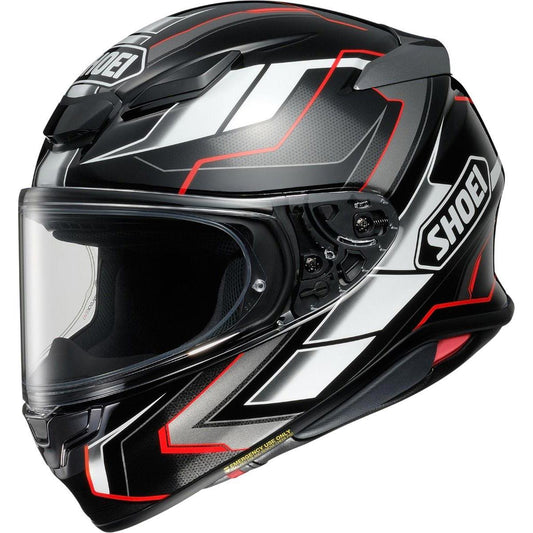 Shoei NXR 2 Prologue TC5 Helmet - Black White Red - Browse our range of Helmet: Full Face - getgearedshop 