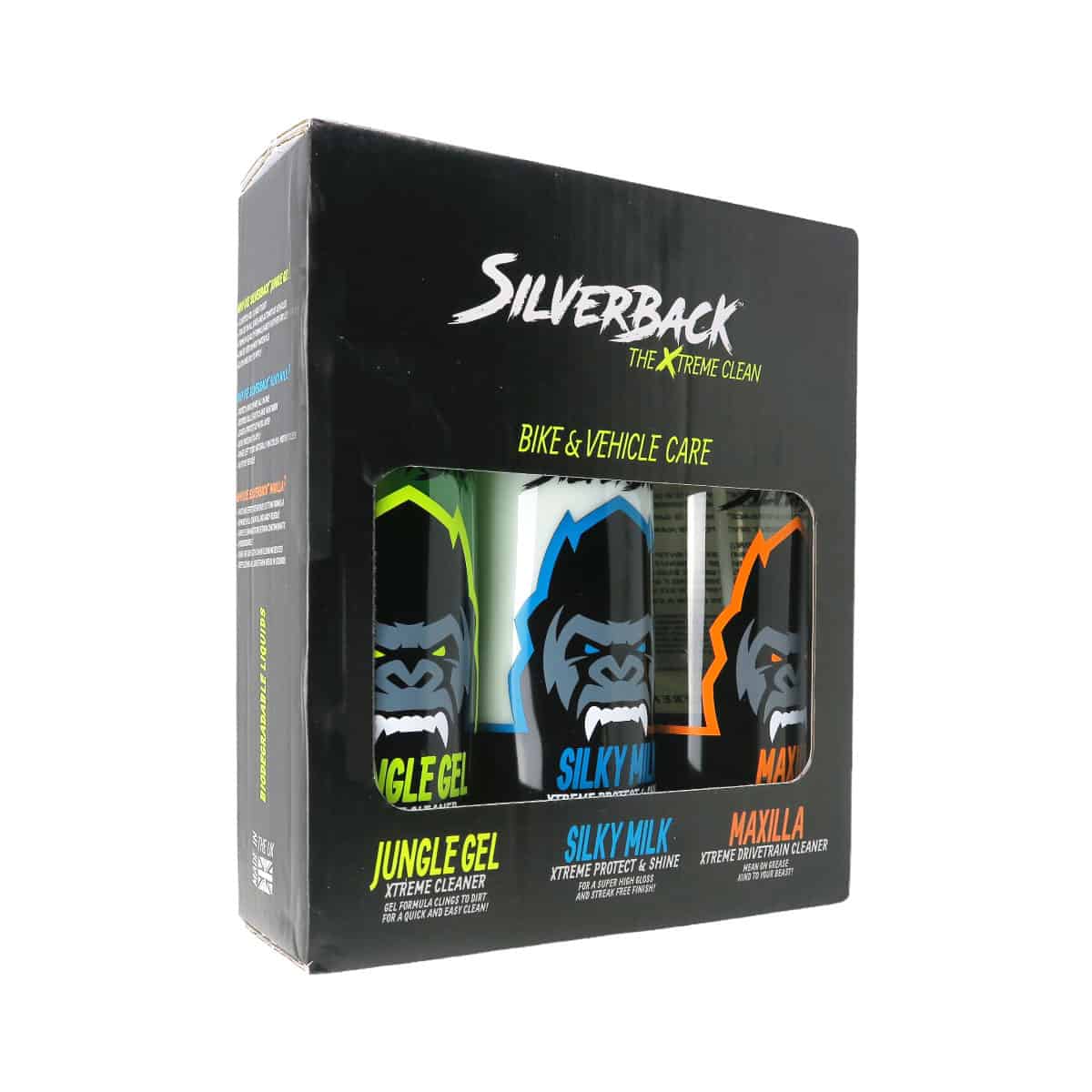 Silverback Motorcycle Cleaning Gift Box: The 3 essential treatments for your motorcycle & dirtbike box front