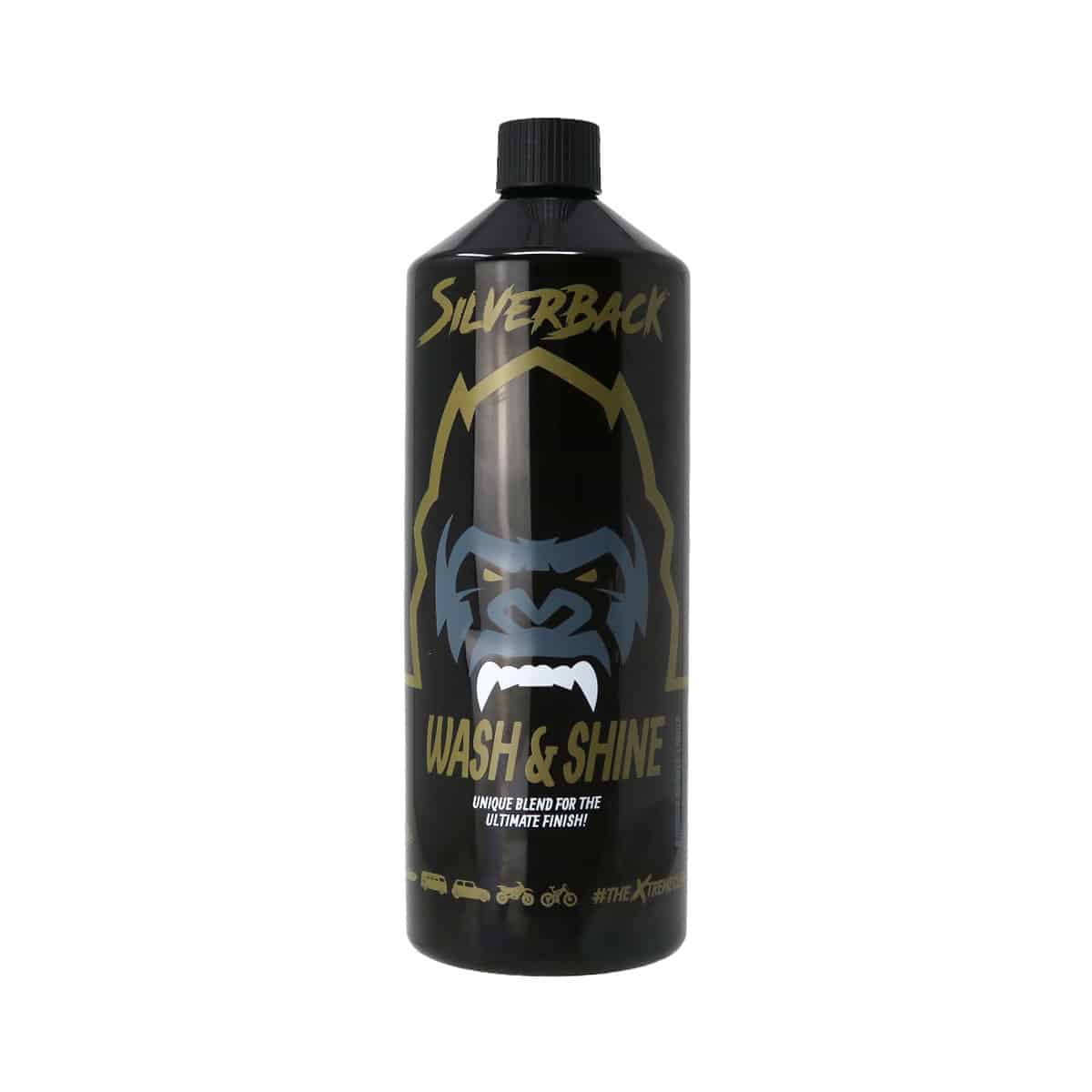 Silverback Wash & Shine: motorbike shampoo for a great clean, leaving a protective layer & a brilliant shine