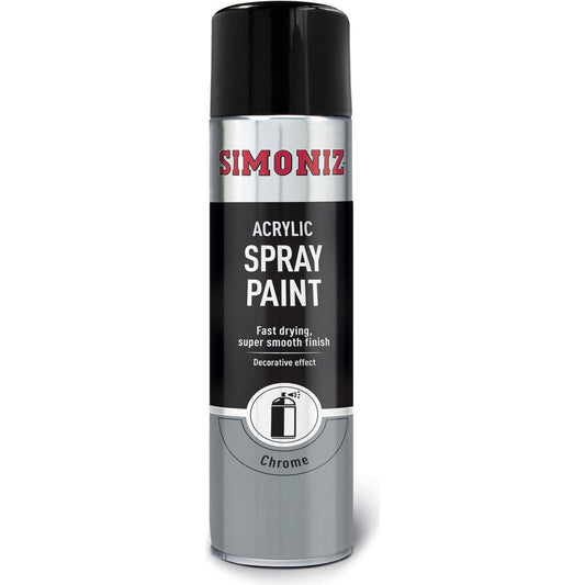 Simoniz Chrome Paint Spray Aerosol Can Car Motorcycle - 500ml - Browse our range of Care: Paint - getgearedshop 