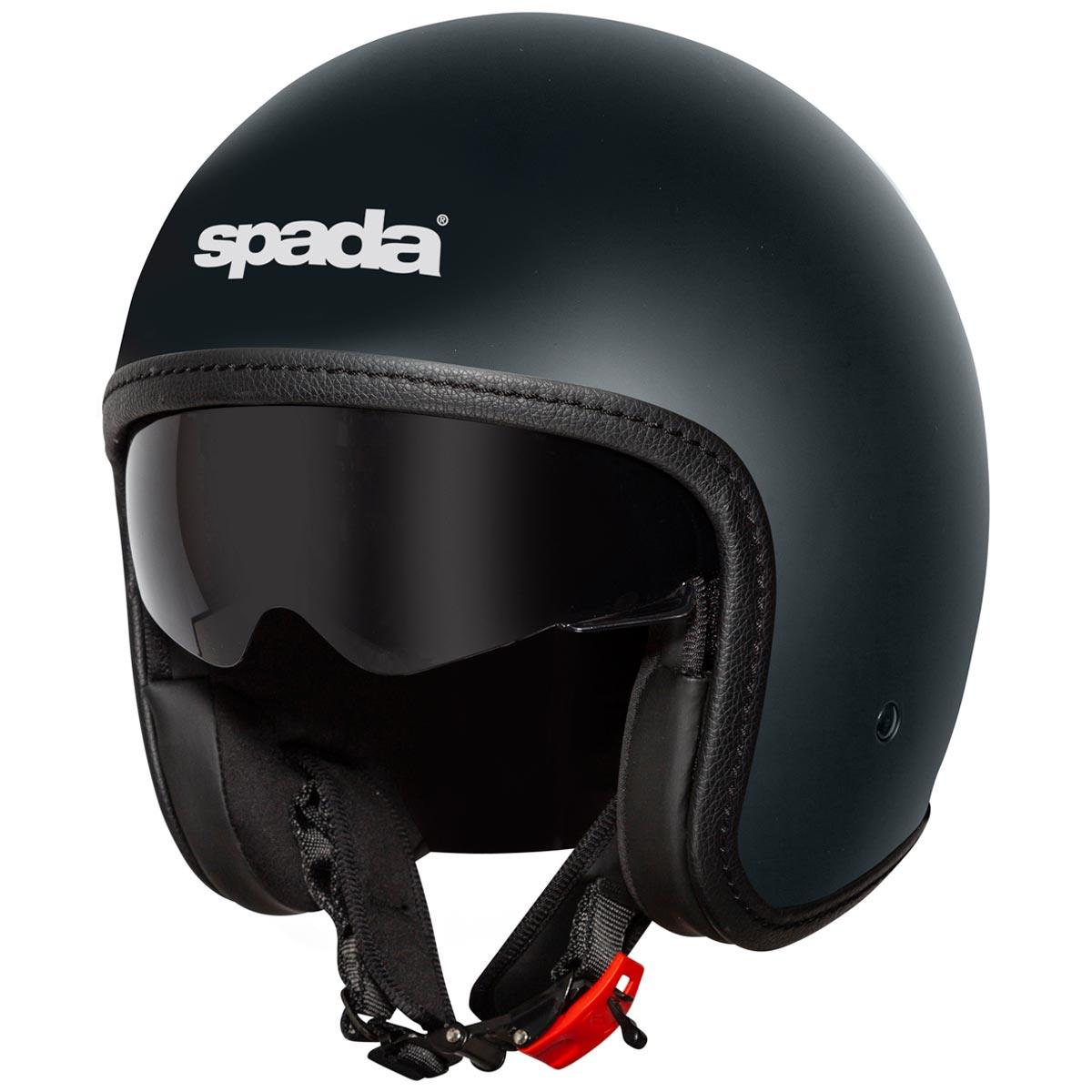 Spada Ace Helmet - Matt Black - Browse our range of Helmet: Open Face - getgearedshop 