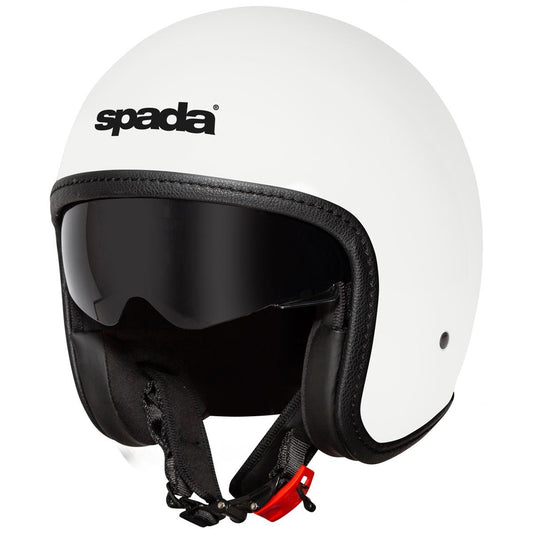 Spada Ace Helmet - Pearl White - Browse our range of Helmet: Open Face - getgearedshop 
