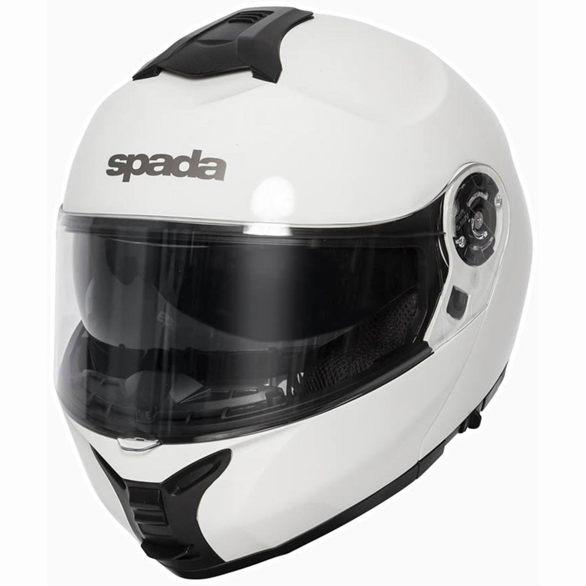Spada Orion Flip Front Helmet - White - Browse our range of Helmet: Flip Up - getgearedshop 