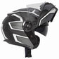 Spada Orion Slate Flip Front Helmet - Matt Black White Silver - Browse our range of Helmet: Flip Up - getgearedshop 