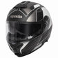 Spada Orion Whip Flip Front Helmet - Matt Black Silver - Browse our range of Helmet: Flip Up - getgearedshop 