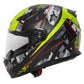 Spada Raiden Camo Helmet: Entry level full face motorcycle helmet. The Spada Raiden motorcycle helmet is perfect for bikers who have just started out riding or who need a full face helmet which doesn't break the bank.  Side view.