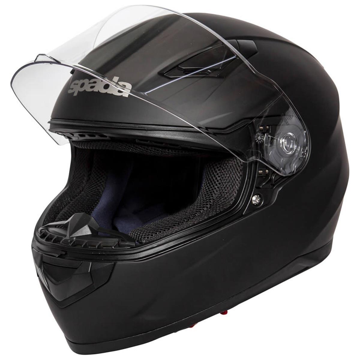 Spada Raiden Helmet - Matt Black - Browse our range of Helmet: Full Face - getgearedshop 