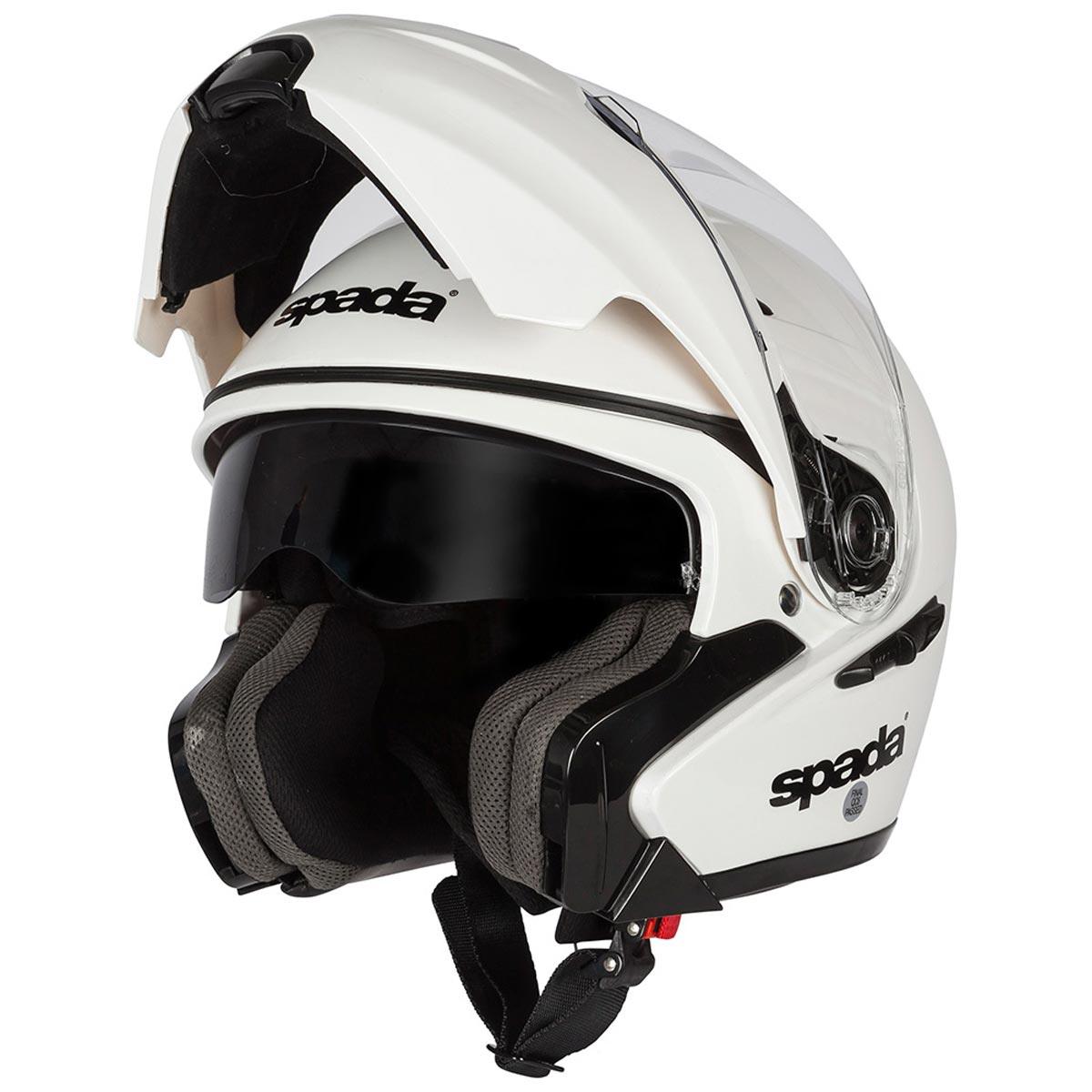 Spada Reveal Helmet - White - Browse our range of Helmet: Flip Up - getgearedshop 