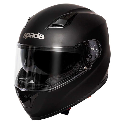 Spada SP17 Helmet - Matt Black - Browse our range of Helmet: Full Face - getgearedshop 