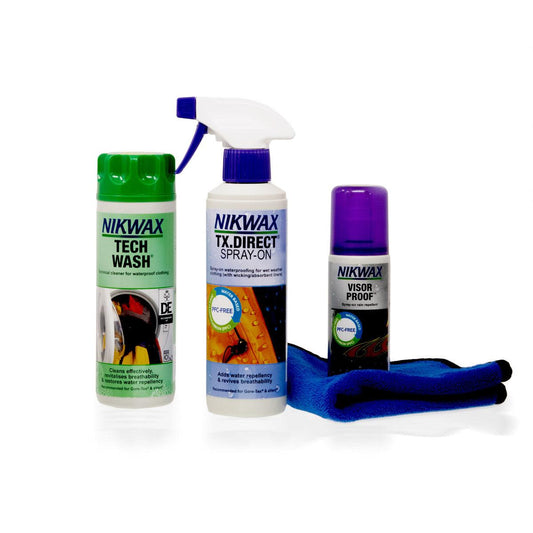 The Nikwax Clean & Waterproof Bundle - Browse our range of Clothing: Care - getgearedshop 