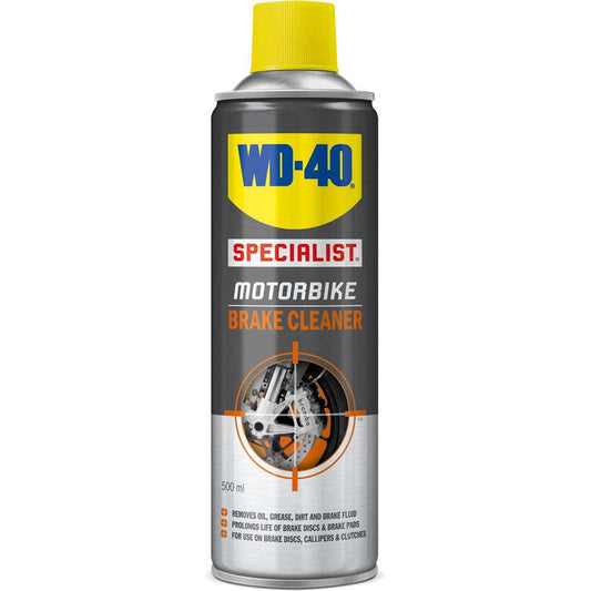 WD40 Specialist Motorbike Brake Cleaner 500ml Clear - Browse our range of Care: Cleaning - getgearedshop 