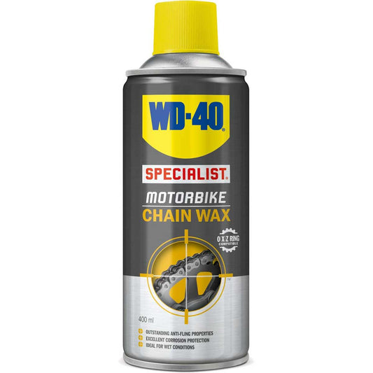 WD40 Specialist Motorbike Chain Wax 400ml Clear - Browse our range of Care: Chain