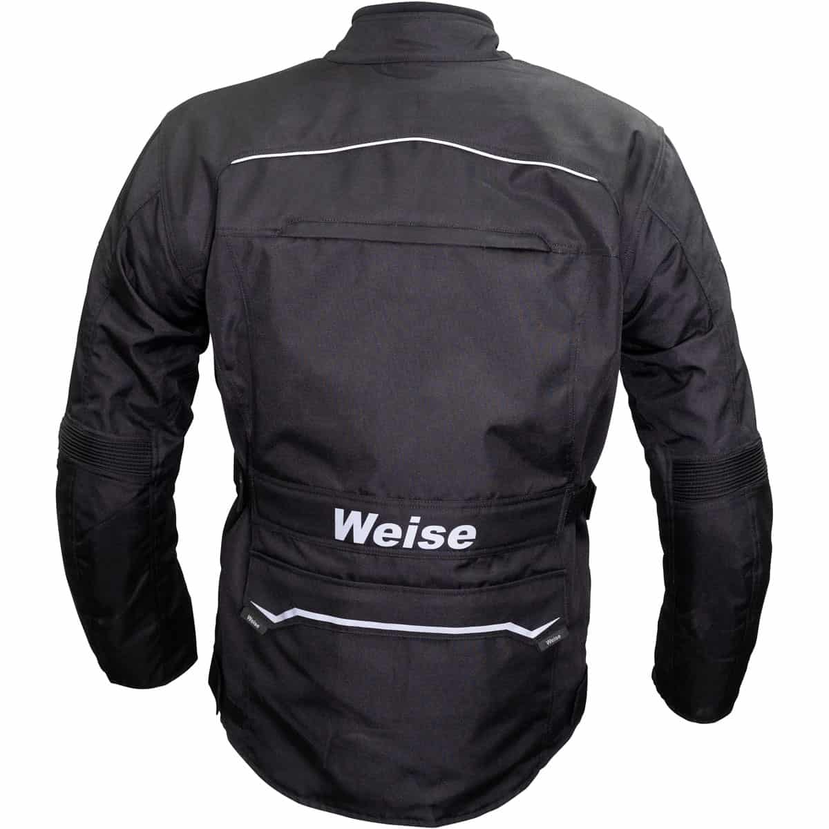 Weise Core Adventure waterproof motorcycle jacket black back