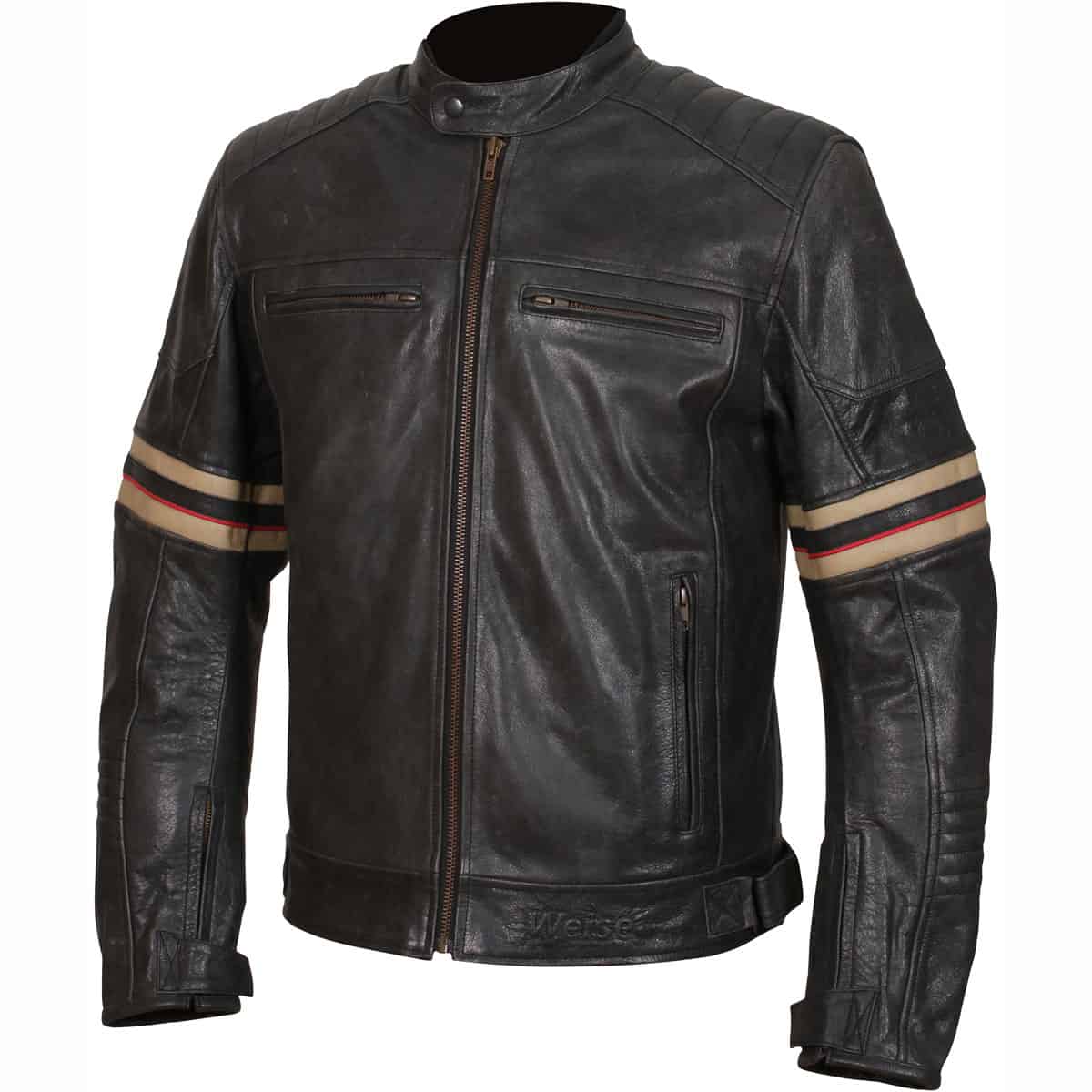 Weise Detroit Leather Jacket - Black left