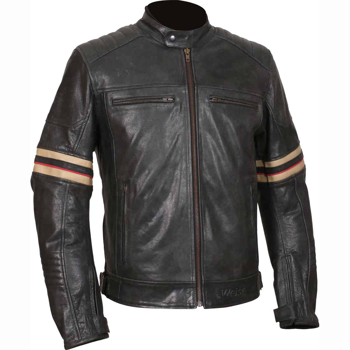 Weise Detroit Leather Jacket - Black right