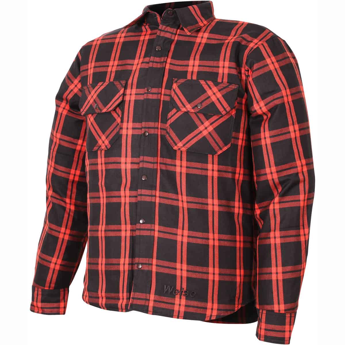 Weise Redwood Protective Shirt - Black Red left side
