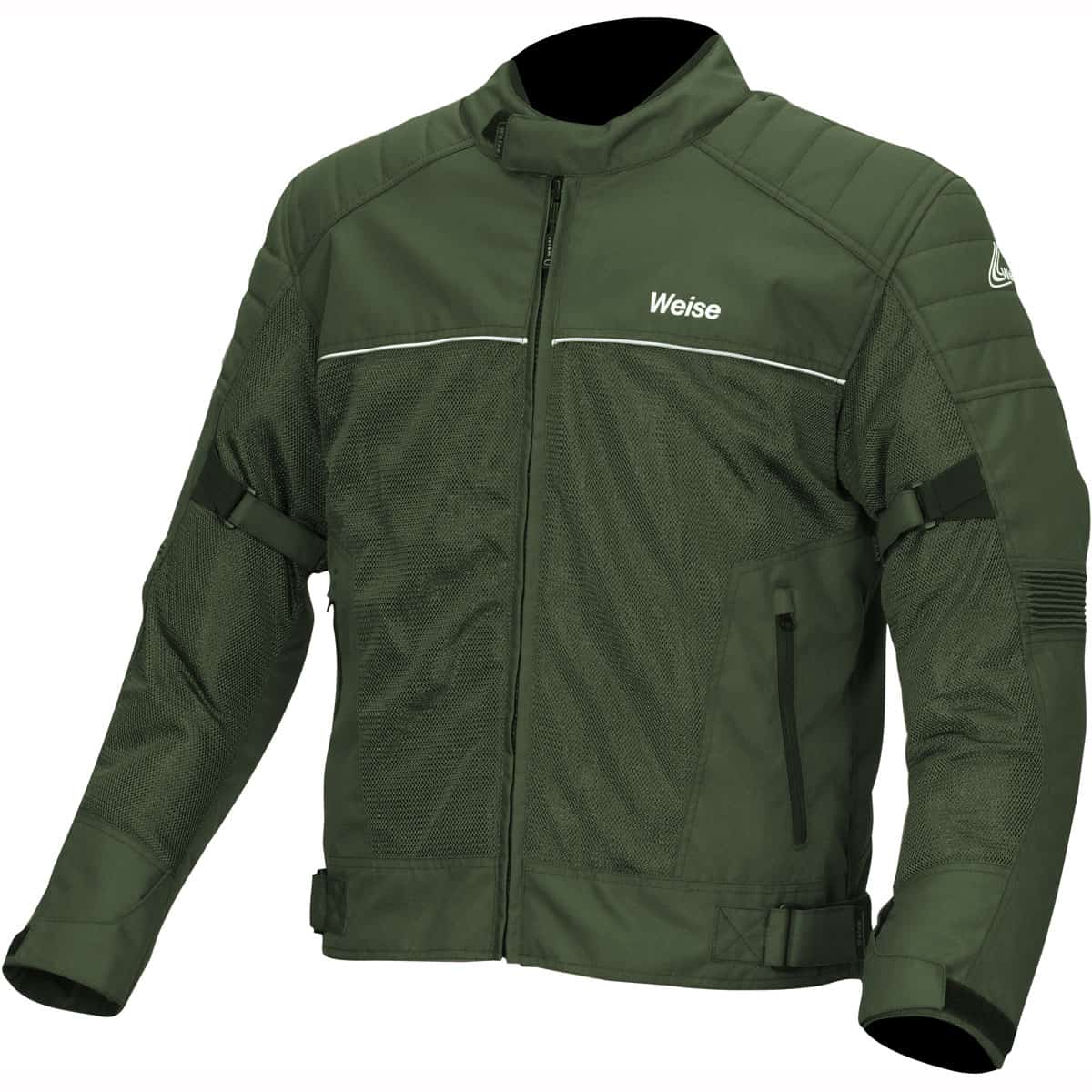 Weise Scout mesh motorcycle jacket green left
