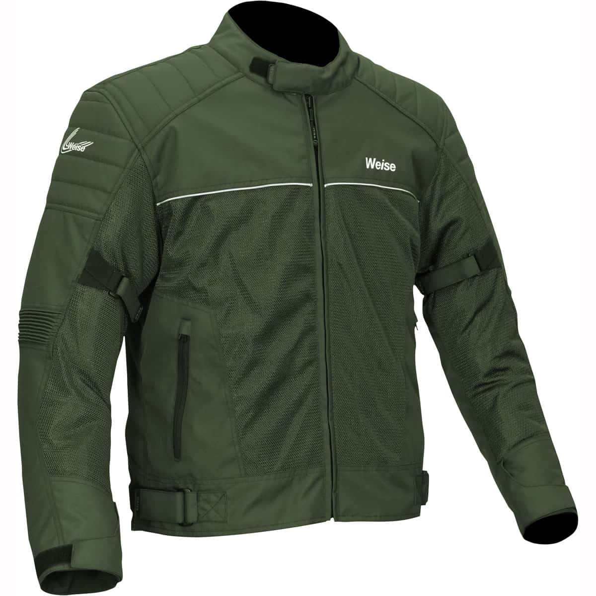 Weise Scout mesh motorcycle jacket green right
