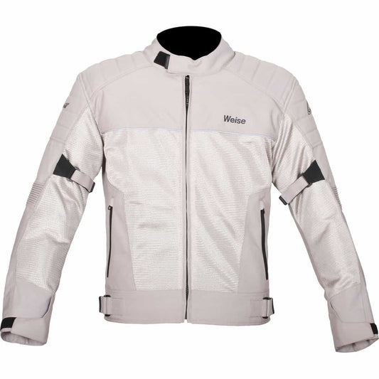Weise Scout mesh motorcycle jacket stone front